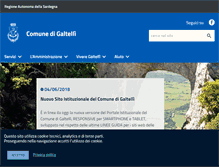Tablet Screenshot of galtelli.gov.it